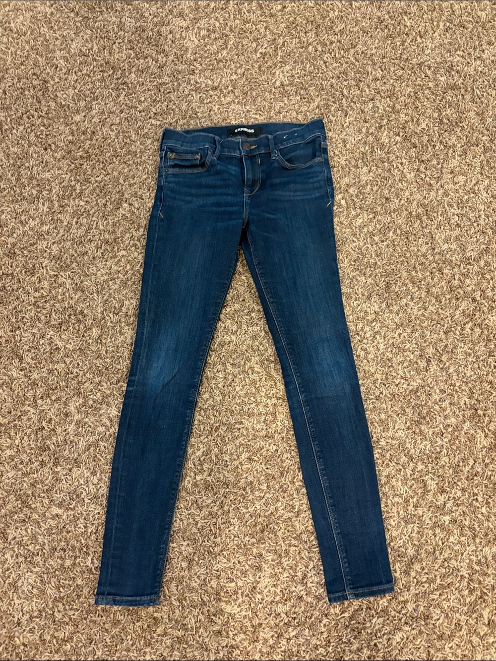 Express- Dark Blue Women's Skinny Jeans